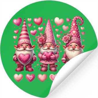 Discover Valentines Gnomes Stickers