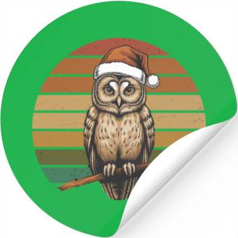 Discover Christmas Owl Stickers