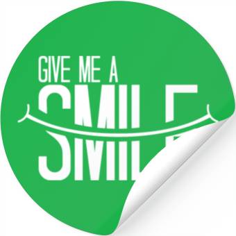 Discover Smile white Stickers