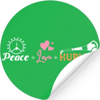 Discover Peace Love Hurling Stickers