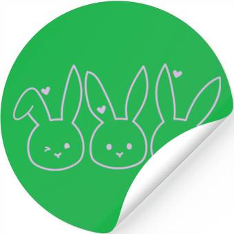 Discover Happy Easter Bunny, Easter Day Stickers
