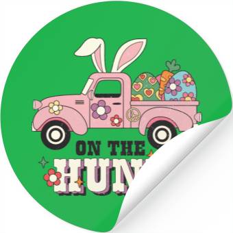 Discover Happy Easter Day, Easter Bunny Stickers