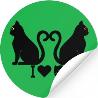 Discover I Love Cats Stickers