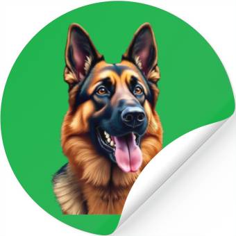 Discover german-shepherd-mixed-timber-siberian-husky-wolf Stickers