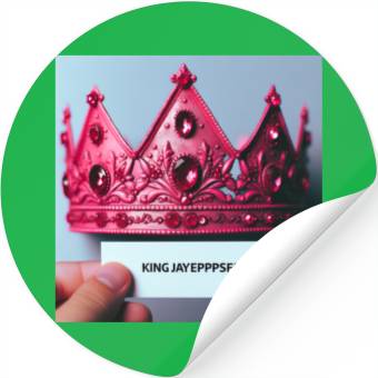 Discover Pink Crown Stickers