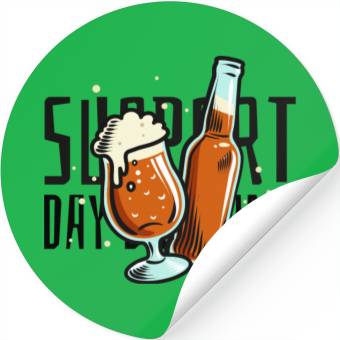 Discover Support Day Drinking Stickers