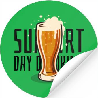 Discover Support Day Drinking Stickers