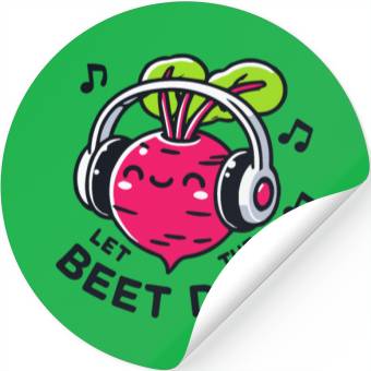 Discover Let The Beet Drop Music Pun Stickers