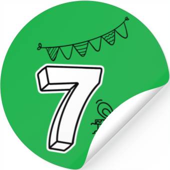 Discover Coloring Stickers: Number 7 – Creative Birthday Fun