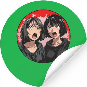 Discover Anime Shock Twins – What the?! Stickers