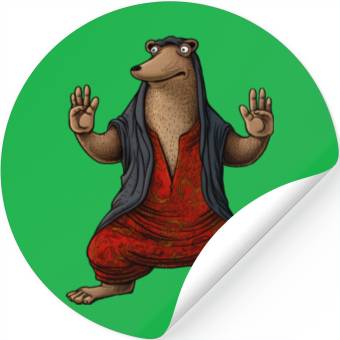 Discover Mole Yoga Stickers