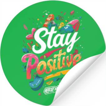 Discover stay positive Stickers