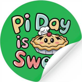 Discover Pi Day Celebration Stickers