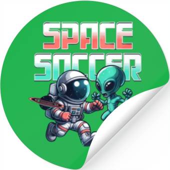 Discover Space Soccer Stickers Design