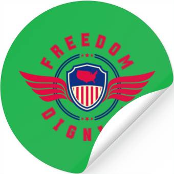 Discover Freedom and Dignity Stickers