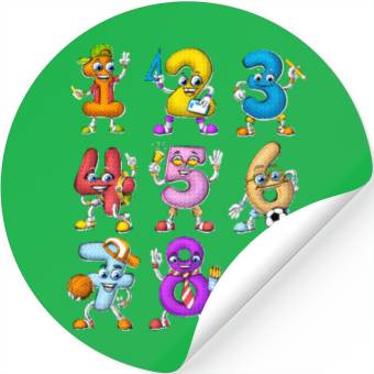 Discover Math Numbers Stickers