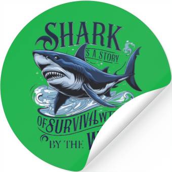 Discover The Great Predator Shark Stickers