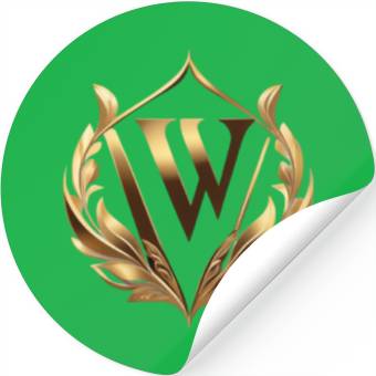 Discover Logo On A White Background With Gold Elements Stickers