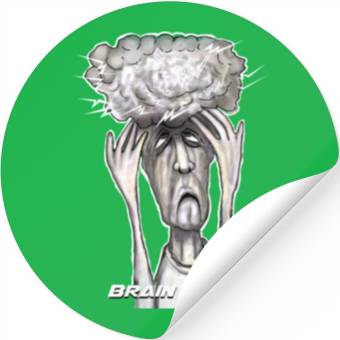 Discover brain storm Stickers