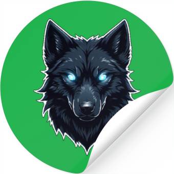 Discover Blue eyes wolf Stickers