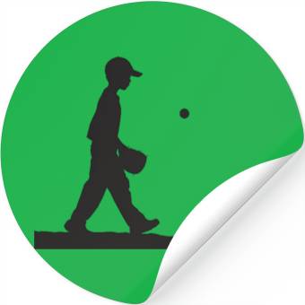 Discover Baseball Player Black And White Stickers