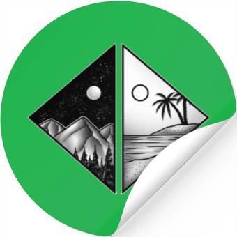 Discover Day and Night Stickers