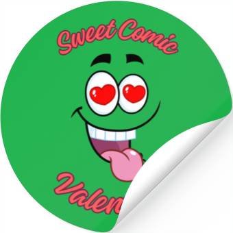 Discover Sweet Comic Valentines Stickers