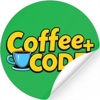 Discover Coffee + Code Stickers