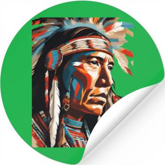 Discover Native American Chief Stickers