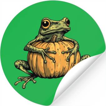 Discover Pumpkin Frog Frog Pumpkin Stickers