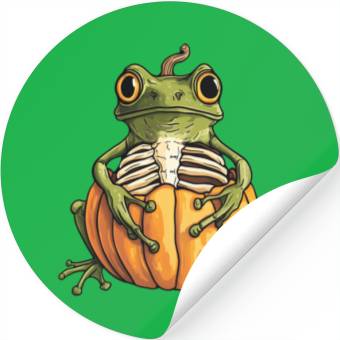 Discover Pumpkin Frog Frog Pumpkin Stickers