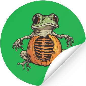 Discover Pumpkin Frog Frog Pumpkin Stickers