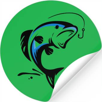 Discover modern fish design Stickers