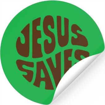 Discover Jesus Saves Text Stickers
