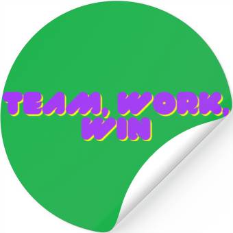 Discover team, work, win team spirit Stickers