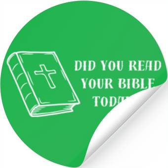 Discover Read your bible, Christian Clothes Stickers