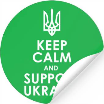 Discover keep calm supportUkraine Stickers