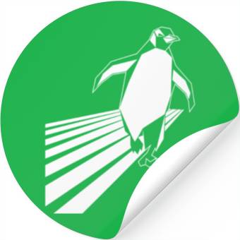 Discover Penguin Stride Running Jogging Adventure Stickers
