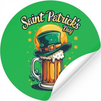 Discover St Patrick`s Day Beer Stickers