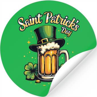 Discover St Patrick`s Day Beer Stickers