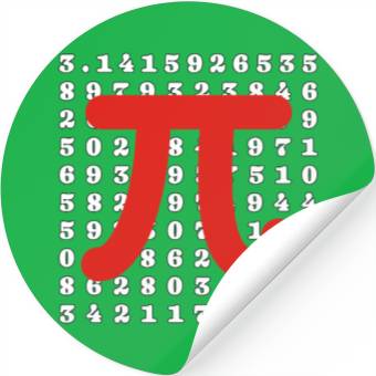 Discover Pi Number with 100 Digits Pi Day Stickers