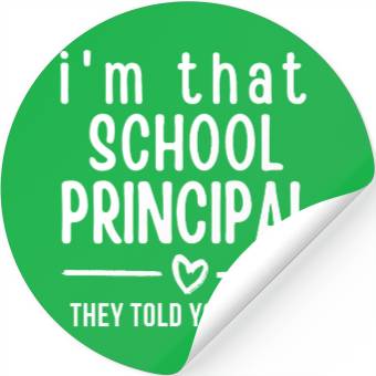 Discover School Principal Stickers
