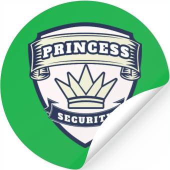 Discover princess security birthday Stickers