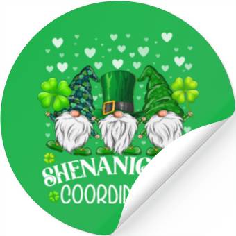 Discover Shenanigans Coordinator St. Patricks Day Gnomes Stickers
