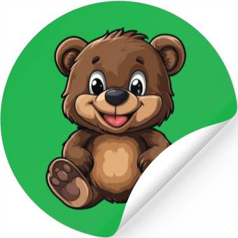 Discover Little brown bear Stickers