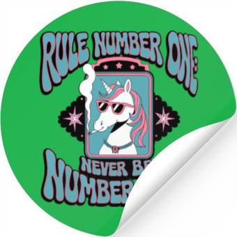 Discover Never Be Number Two Stickers