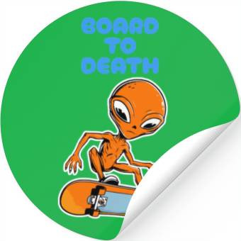 Discover Board to Death Stickers