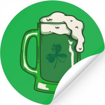 Discover Green Beer Stickers