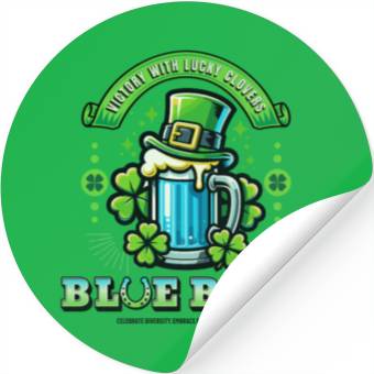 Discover Blue Beer Stickers