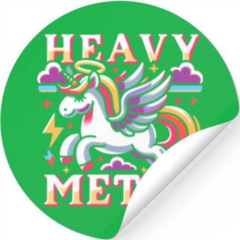 Discover Heavy Metal Unicorn Stickers
